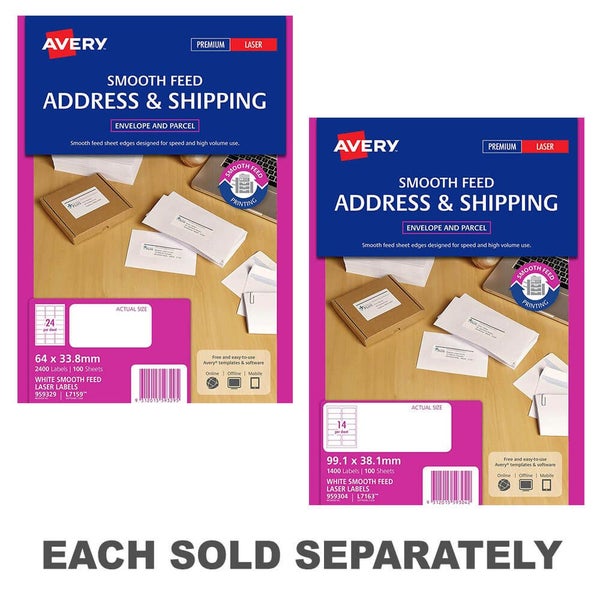 Avery Smooth Feed Laser Label 100pk Carousel 2