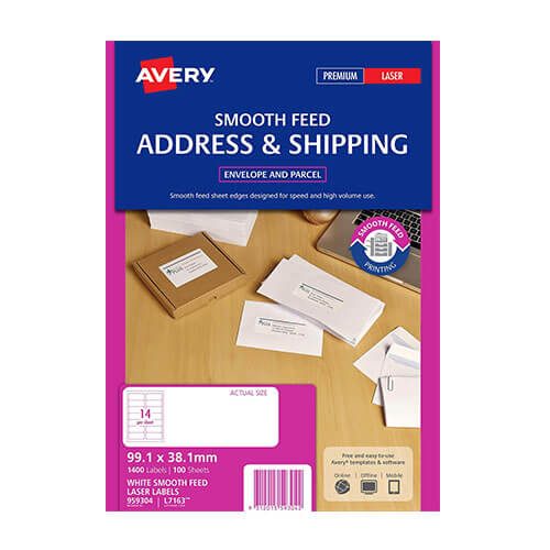 Avery Smooth Feed Laser Label 100pk Carousel 4