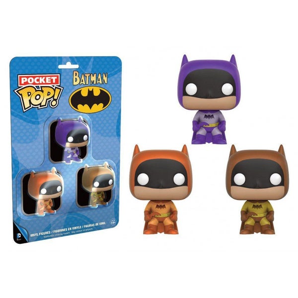 Batman Brown, Purple & Orange US Pocket Pop! 3 Pack Carousel 1