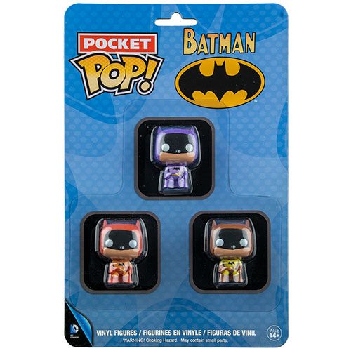 Batman Brown, Purple & Orange US Pocket Pop! 3 Pack Carousel 3