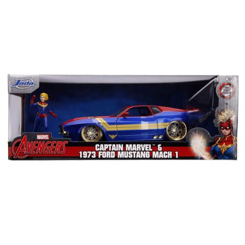 Cap Marvel 1973 Ford Mustang Mach 1 1:24 Hollywood Ride Carousel 3
