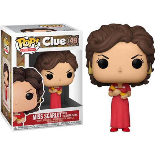 Clue Miss Scarlet with Candlestick Pop! Vinyl Carousel 2