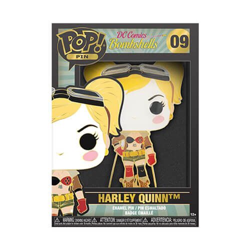 DC Bombshells Harley Quinn 4" Pop! Enamel Pin Carousel 3