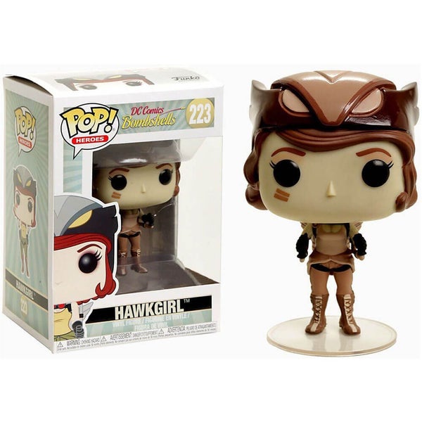 DC Bombshells Hawkgirl Sepia US Exclusive Pop! Vinyl Carousel 1