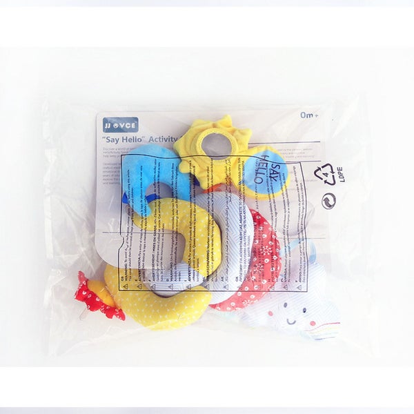 Baby Stroller Hanging Ornament with Squeak and Rattle Carousel 8