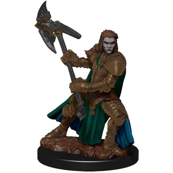 Dungeons & Dragons Premium Half-Orc Fighter Female Miniature Carousel 1