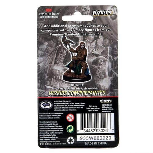 Dungeons & Dragons Premium Half-Orc Fighter Female Miniature Carousel 2