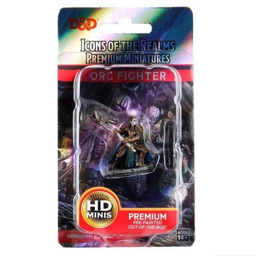 Dungeons & Dragons Premium Half-Orc Fighter Female Miniature Carousel 3