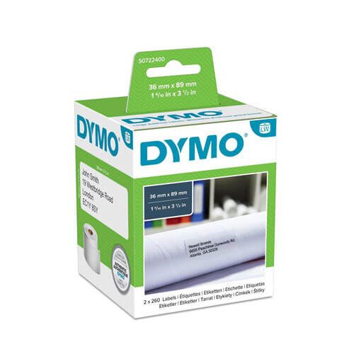 Dymo Labelwriter Address Label White (2 Rolls) Carousel 4