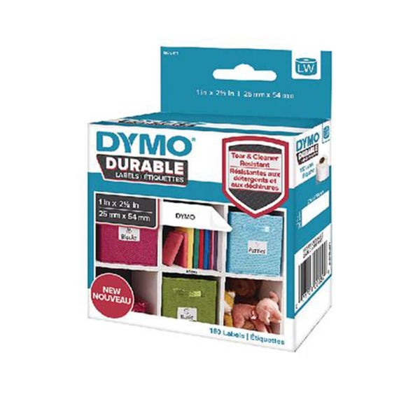 Dymo Labelwriter Durable Labels White 25x54mm (160pk) Carousel 1