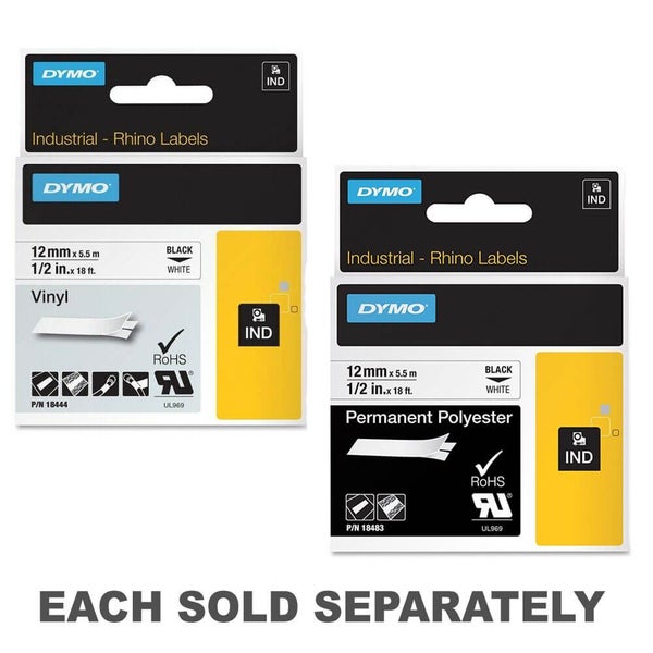 Dymo Tape Label White (12mmx5.5m) Carousel 2