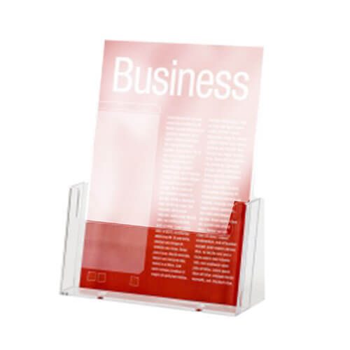 Esselte Freestanding Brochure Holder Clear Carousel 4
