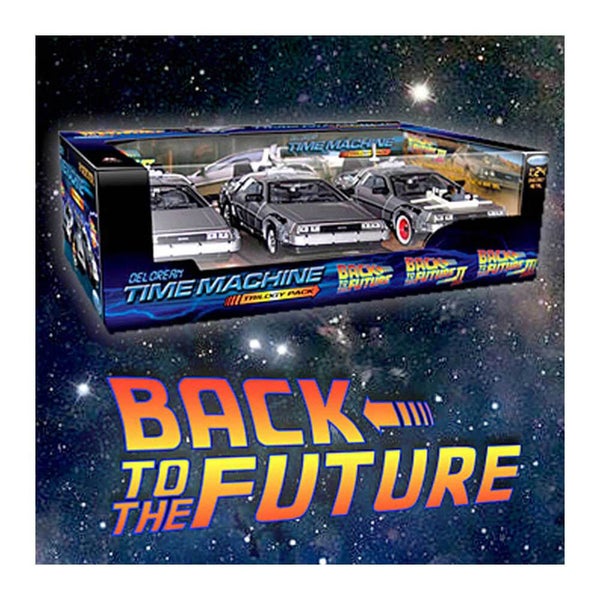 Back To the Future Delorean Trilogy Gift Set Carousel 1