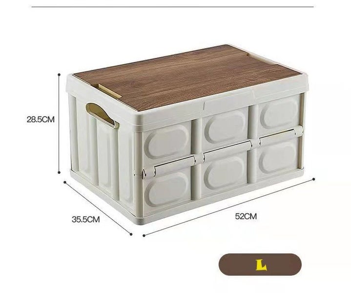 Collapsible Storage Bin with Lids(L) |Foldable Storage Box for Camping|Wardrobes Carousel 2