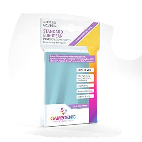 Gamegenic Prime Sleeves Standard European-Sized (50/Pack) Carousel 1