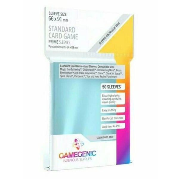 Gamegenic Prime Sleeves Standard Size (66mmx91mm 50/Pack) Carousel 1