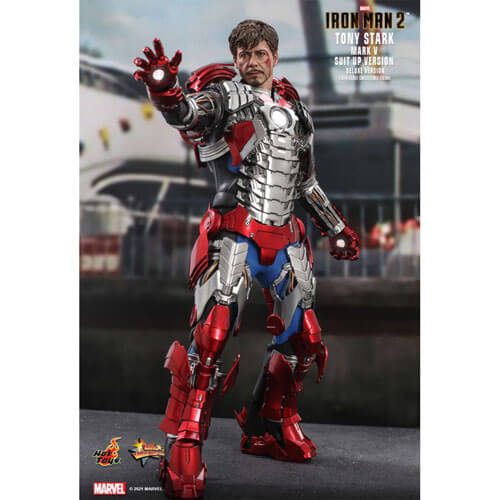 Iron Man 2 Tony Stark Mark V Deluxe 1:6 12" Action Figure Carousel 2