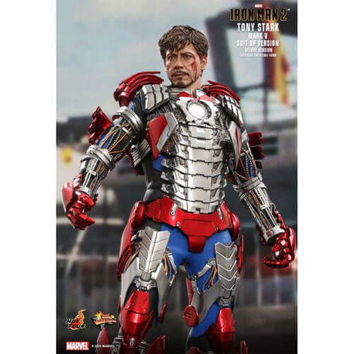 Iron Man 2 Tony Stark Mark V Deluxe 1:6 12" Action Figure Carousel 3