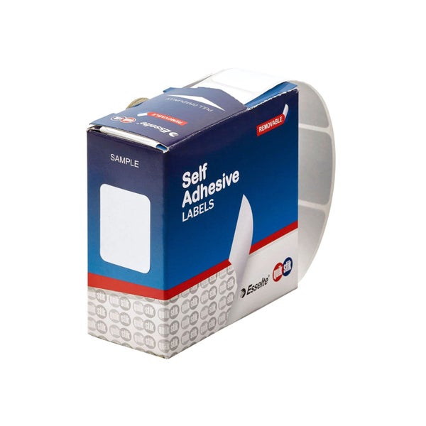 Quikstik Rectangle White Labels 24 x 32mm Carousel 1