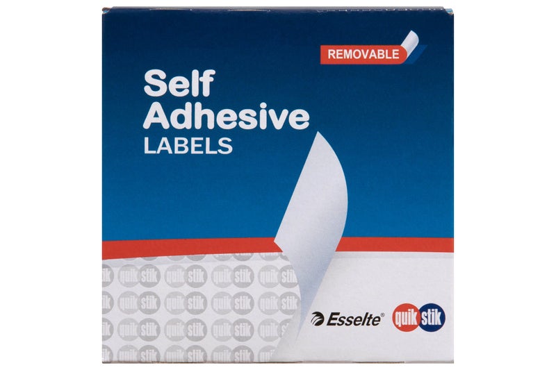 Quikstik Rectangle White Labels 44 x 65mm Carousel 2