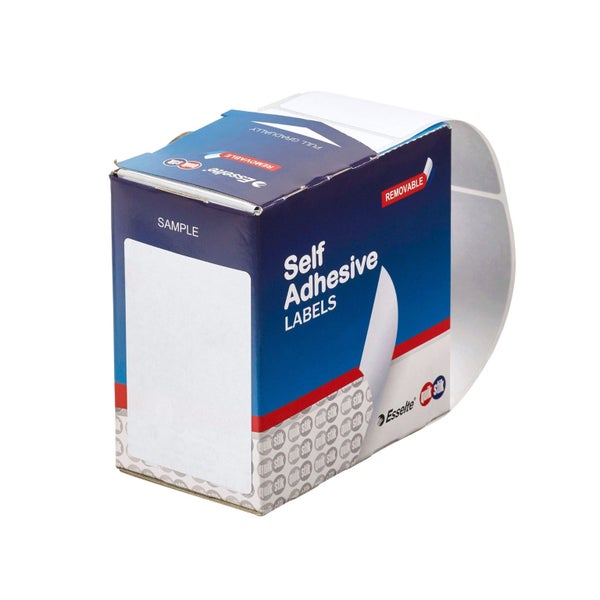 Quikstik Rectangle White Labels 44 x 65mm Carousel 1