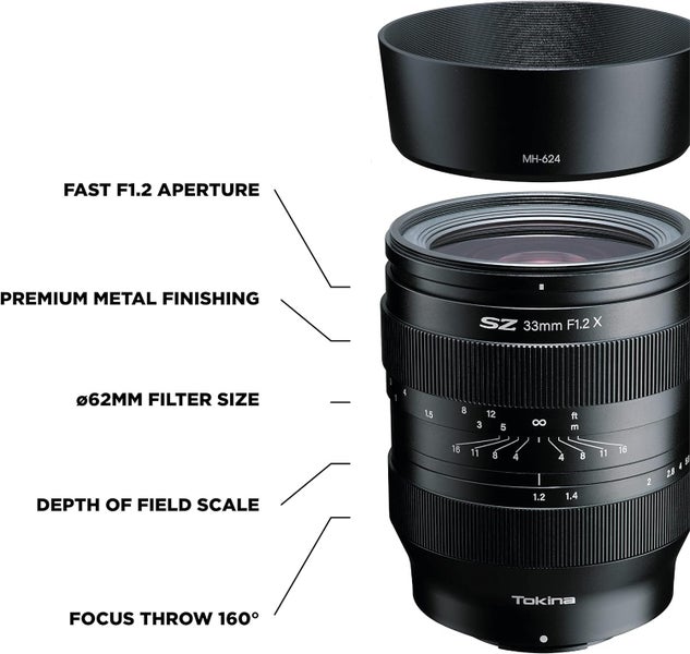 Tokina SZ 33mm F1.2 MF Lens for Sony E Mount Camera with Hood Carousel 2