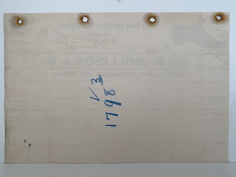 ANTIQUE INVOICE: B. Mollison & Co. Oamaru - Bootmakers 1902 (122yo) Carousel 3