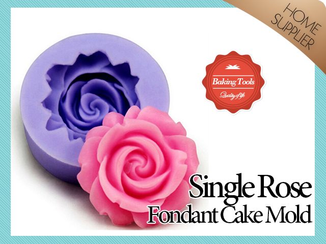 Rose Flower Silicone Cake Molds -Round Carousel 1