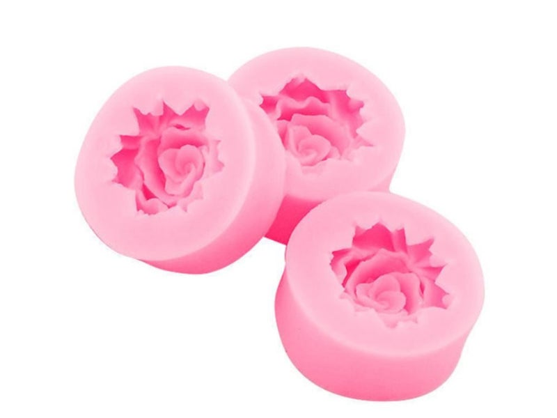 Rose Flower Silicone Cake Molds -Round Carousel 4