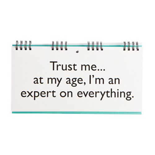 Senior Moments Wisdom Flip Book Carousel 3