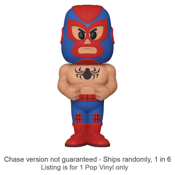Spider-Man Luchadore Vinyl Soda Chase Ships 1 in 6 Carousel 1