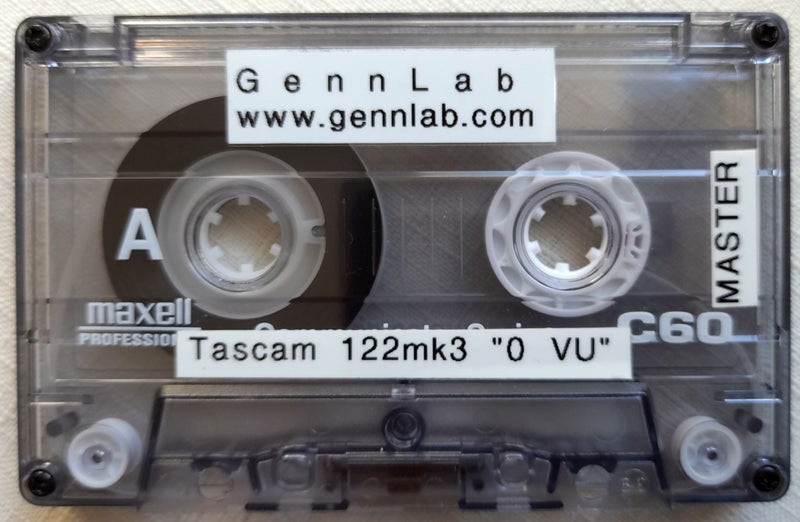 Calibration Cassette Tascam 122mkIII Level 0dB 1kHz Carousel 1