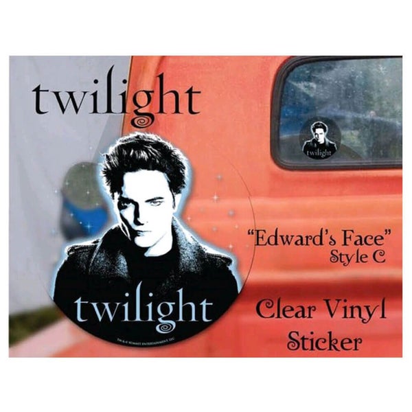 Twilight Sticker Clear Vinyl Style C (Edward) Carousel 1