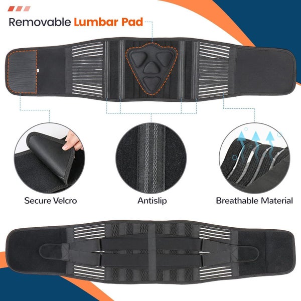 Adjustable Lumbar Back Support Brace - Medium62993530718595111