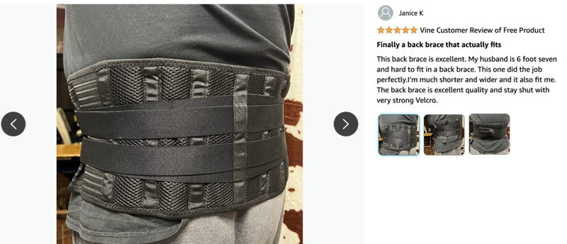 Adjustable Lumbar Back Support Brace - Medium62993530718595112