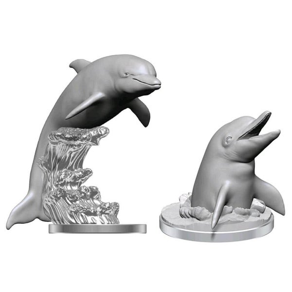 WizKids Deep Cuts Unpainted Miniatures: Dolphins Carousel 1