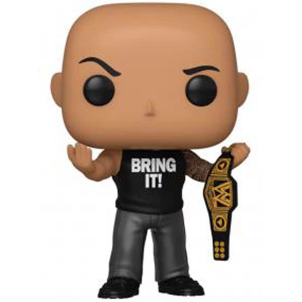 WWE The Rock w/ Belt Metallic US Exclusive Pop! Vinyl Carousel 1