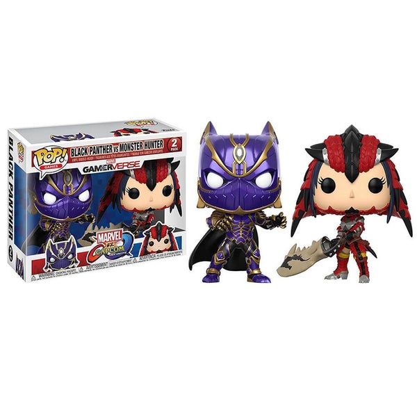 Marvel v Capcom Inf Black Panther & Monster Hunter Pop 2Pk 1 Carousel 1