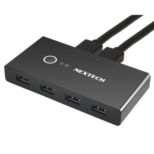 Nextech USB 3.0 Keyboard and Mouse Switch Box (4 Ports) Carousel 2