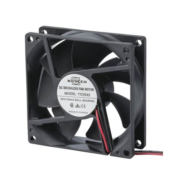 Sirocco Ball Bearing Fan Motor 24VDC (80x80x25mm) Carousel 1