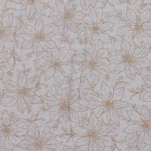 Quilting Patchwork Sewing Fabric Natural Flower 50x55cm FQ Carousel 2