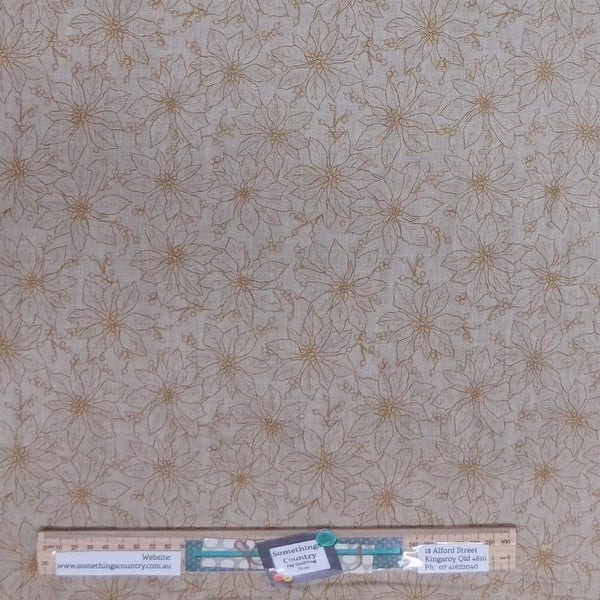 Quilting Patchwork Sewing Fabric Natural Flower 50x55cm FQ Carousel 4