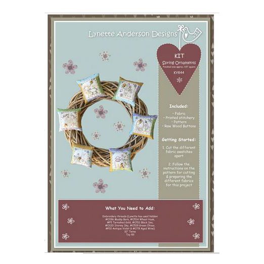 Lad Sewing Spring Ornaments Kit Carousel 1