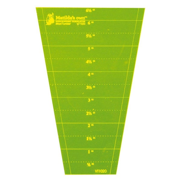 Quilting Patchwork Sewing Template Short Tumbler 6.5 Inch Carousel 1