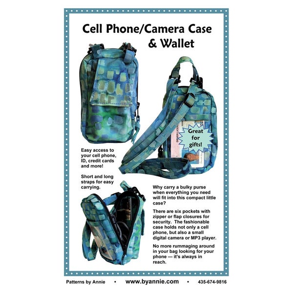 Quilting Sewing By Annie Cell Phone/Camera Case & Wallet Pattern Carousel 1