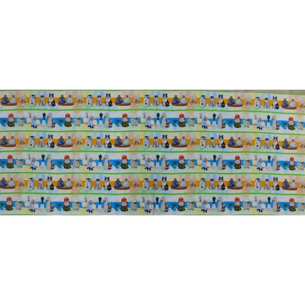 Patchwork Quilting Sewing Fabric Salt N Pepper Border Panel 59x150cm Carousel 7