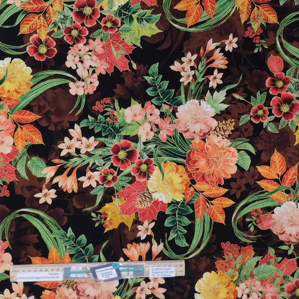 Quilting Patchwork Sewing Fabric Harvest Garden 50x55cm FQ Carousel 2