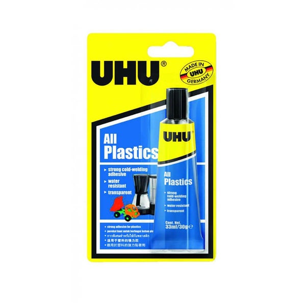 UHU All Plastic Adhesive Glue 33mL Carousel 1