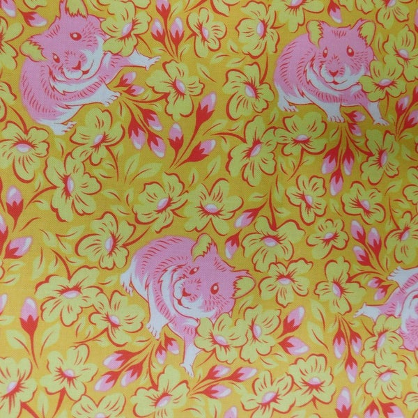 Quilting Patchwork Fabric Tula Pink Besties Chubby Cheeks 50x55cm FQ Carousel 1