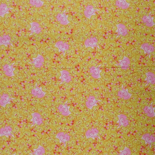 Quilting Patchwork Fabric Tula Pink Besties Chubby Cheeks 50x55cm FQ Carousel 2